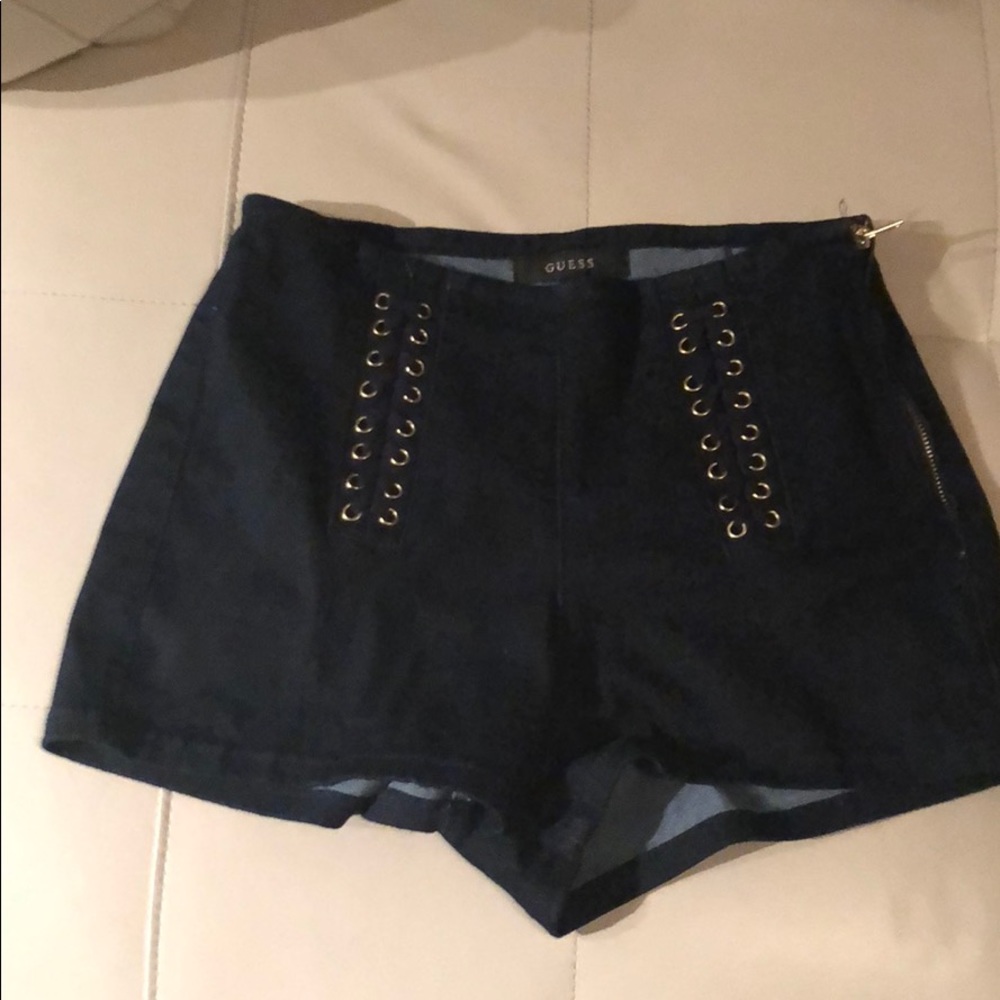 Guess denim high rise shorts. NWOT!
